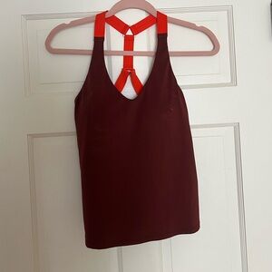 Athleta Burgundy and Red Strappy Tank Top